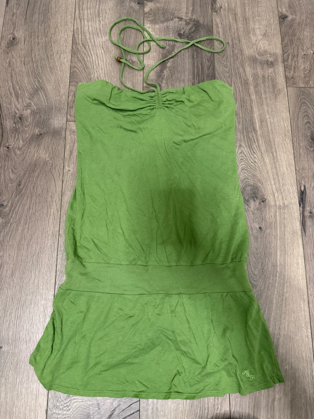 Abercrombie & Fitch Green Halter Tank Top
